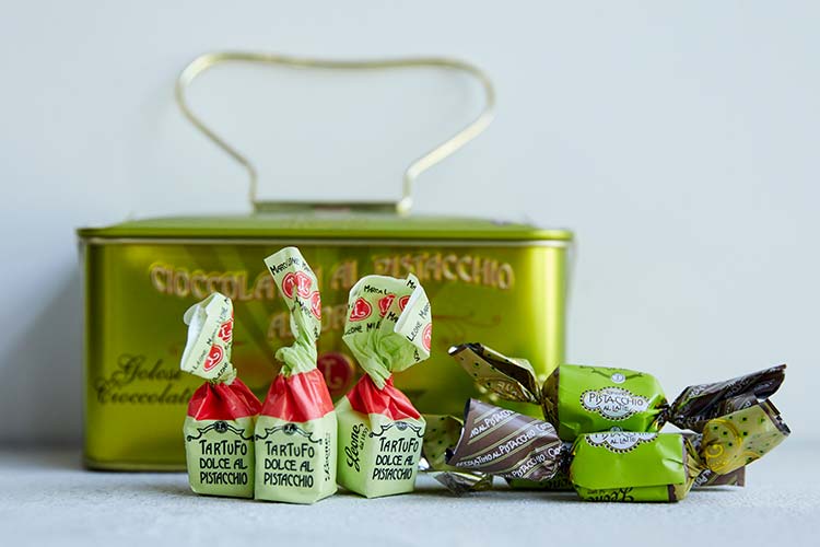 ピスタチオチョコレート緑缶 150g