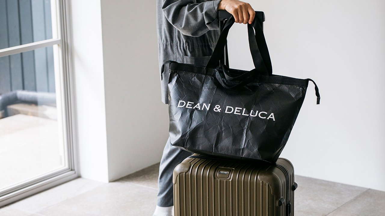 DEAN & DELUCA　トラベルバッグ再生PET Black