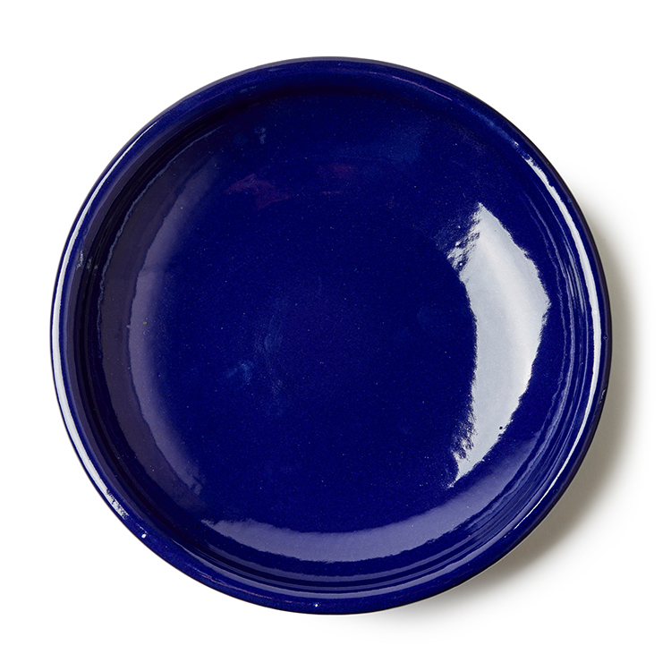 竜清窯 8寸深皿 藍