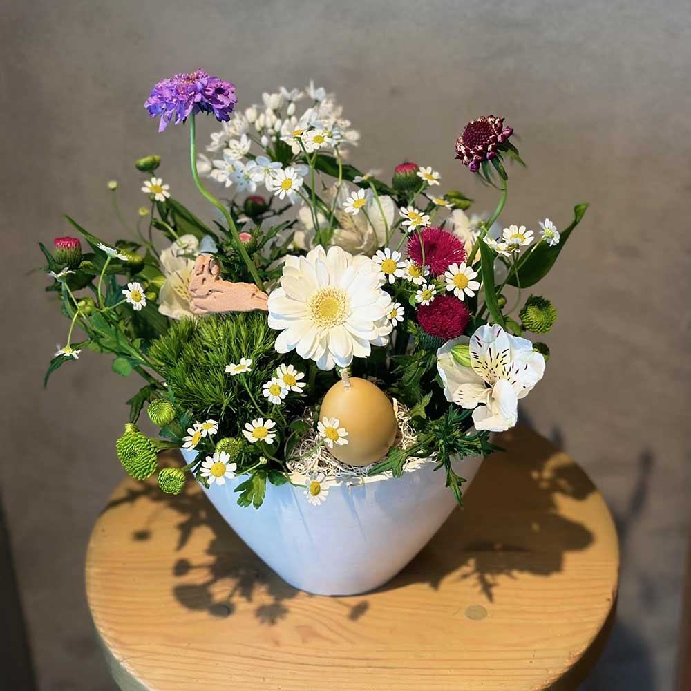 山本文さん 「季節のお花のアレンジメント」のワークショップ